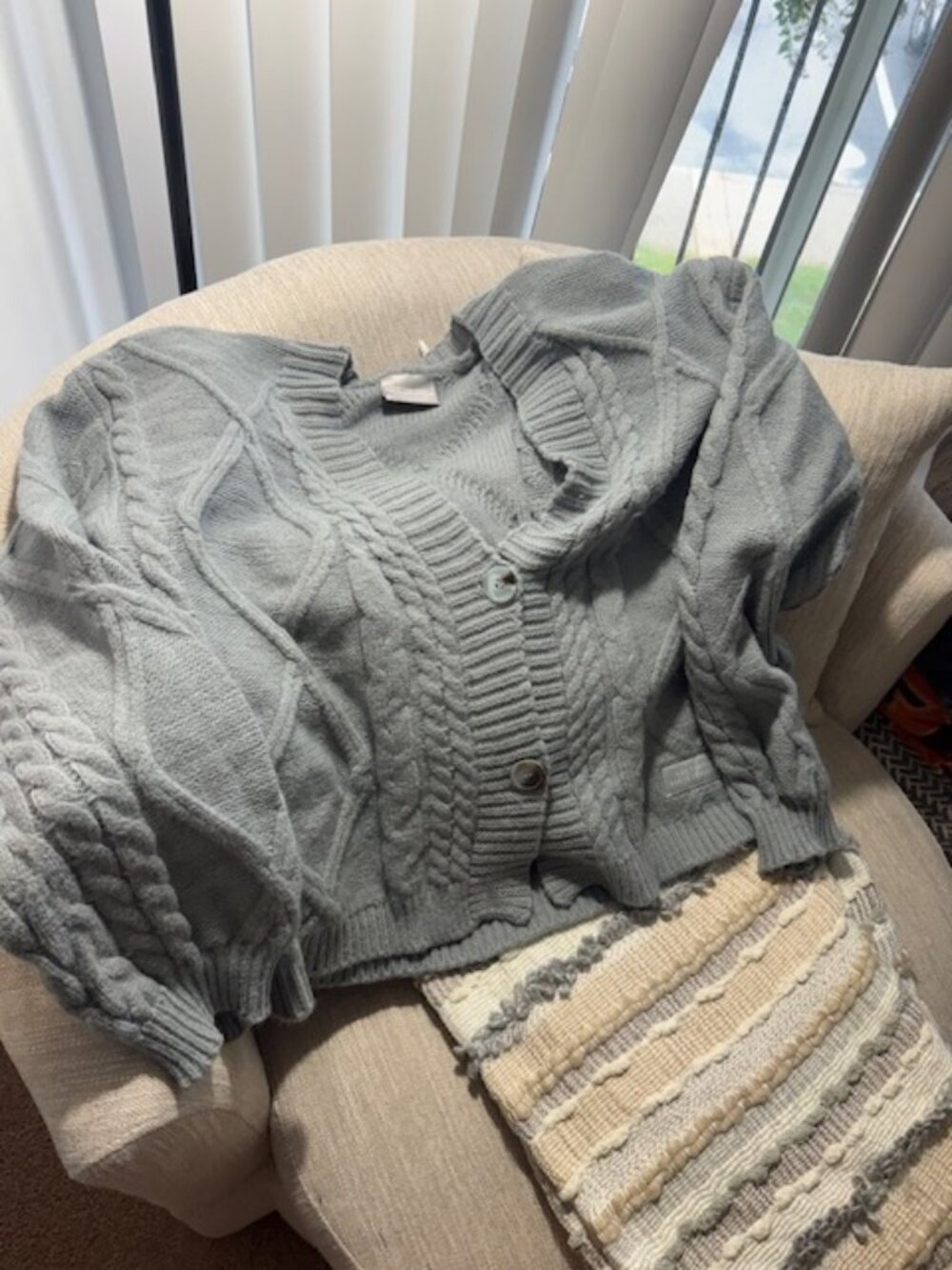 Tortured Poets Department Gray Cardigan (XL/2XL) - Picture 2 of 5